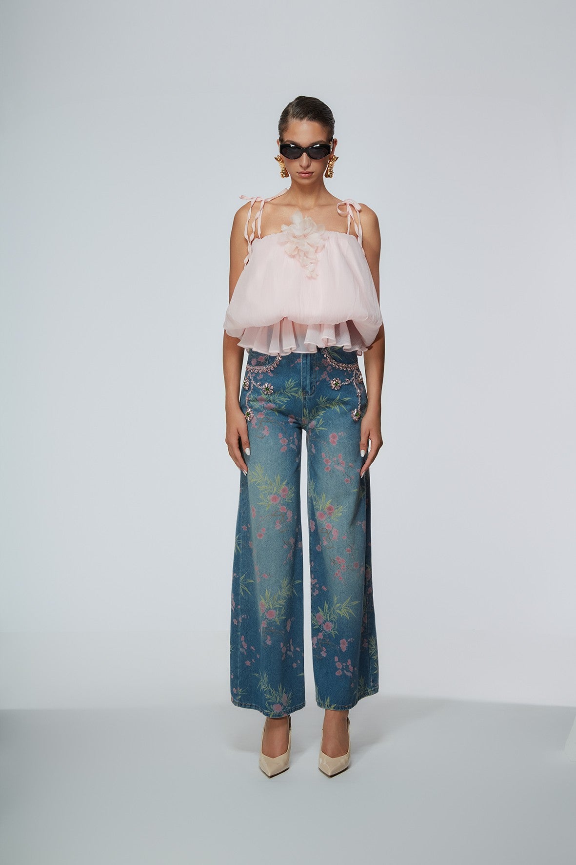 CALAFURIA JEANS DENIM/ROSA ODI ODI
