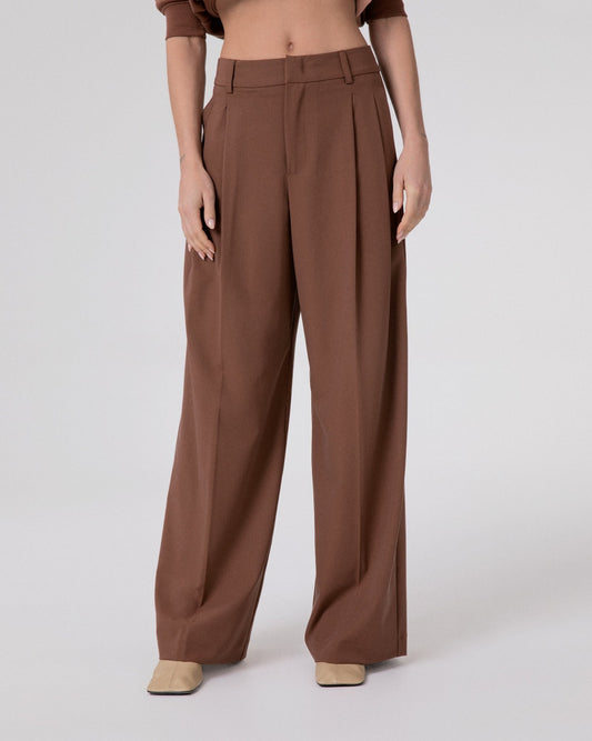 Pantalone Over Con Pences • Moka HINNOMINATE