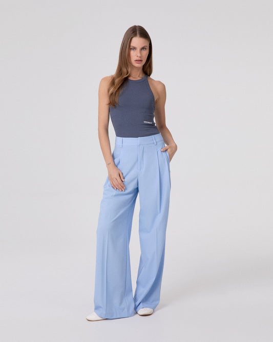 Pantalone Over Con Pences • Azzurro Pastello HINNOMINATE