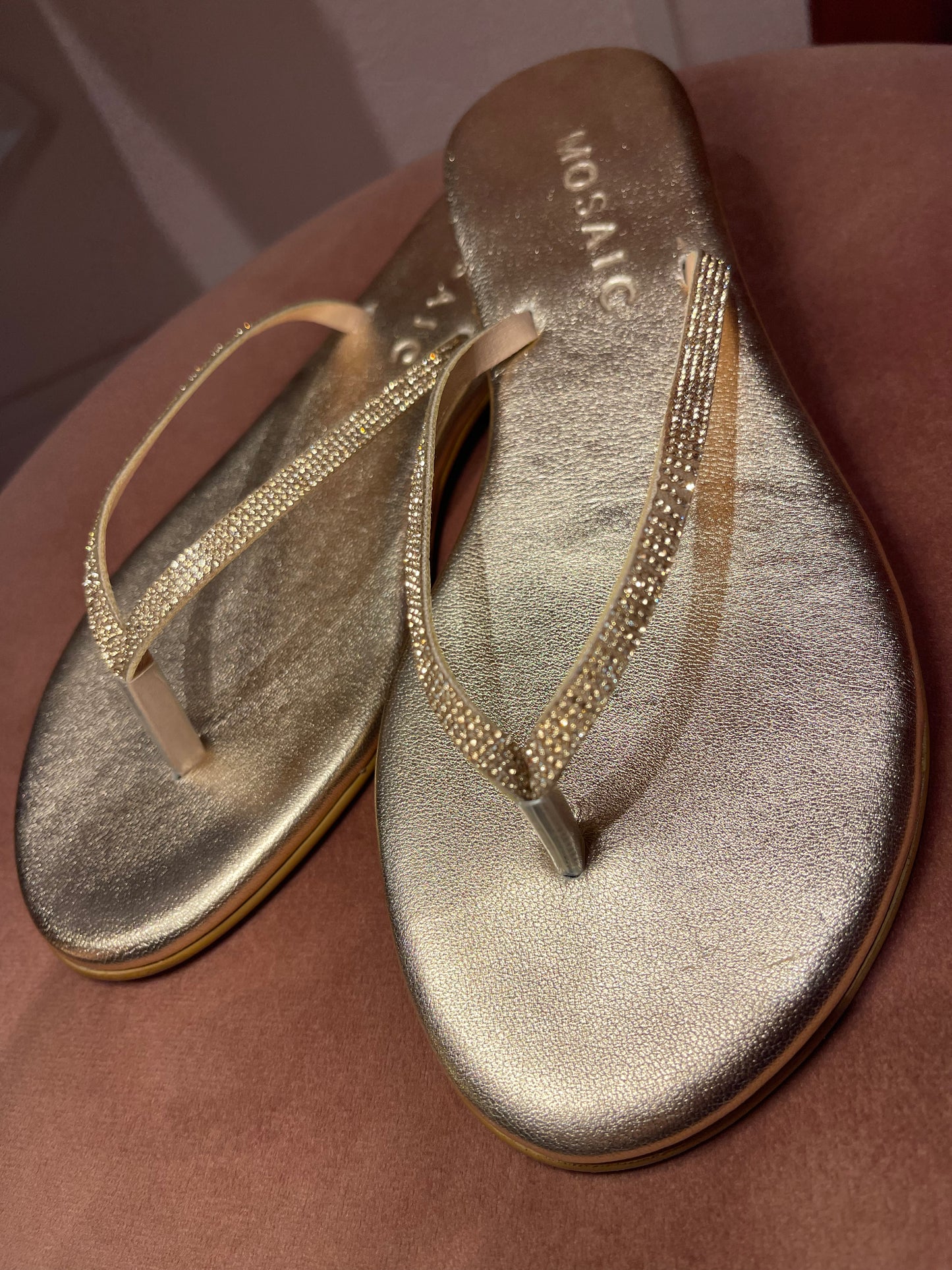 Infradito Beatriz rose gold