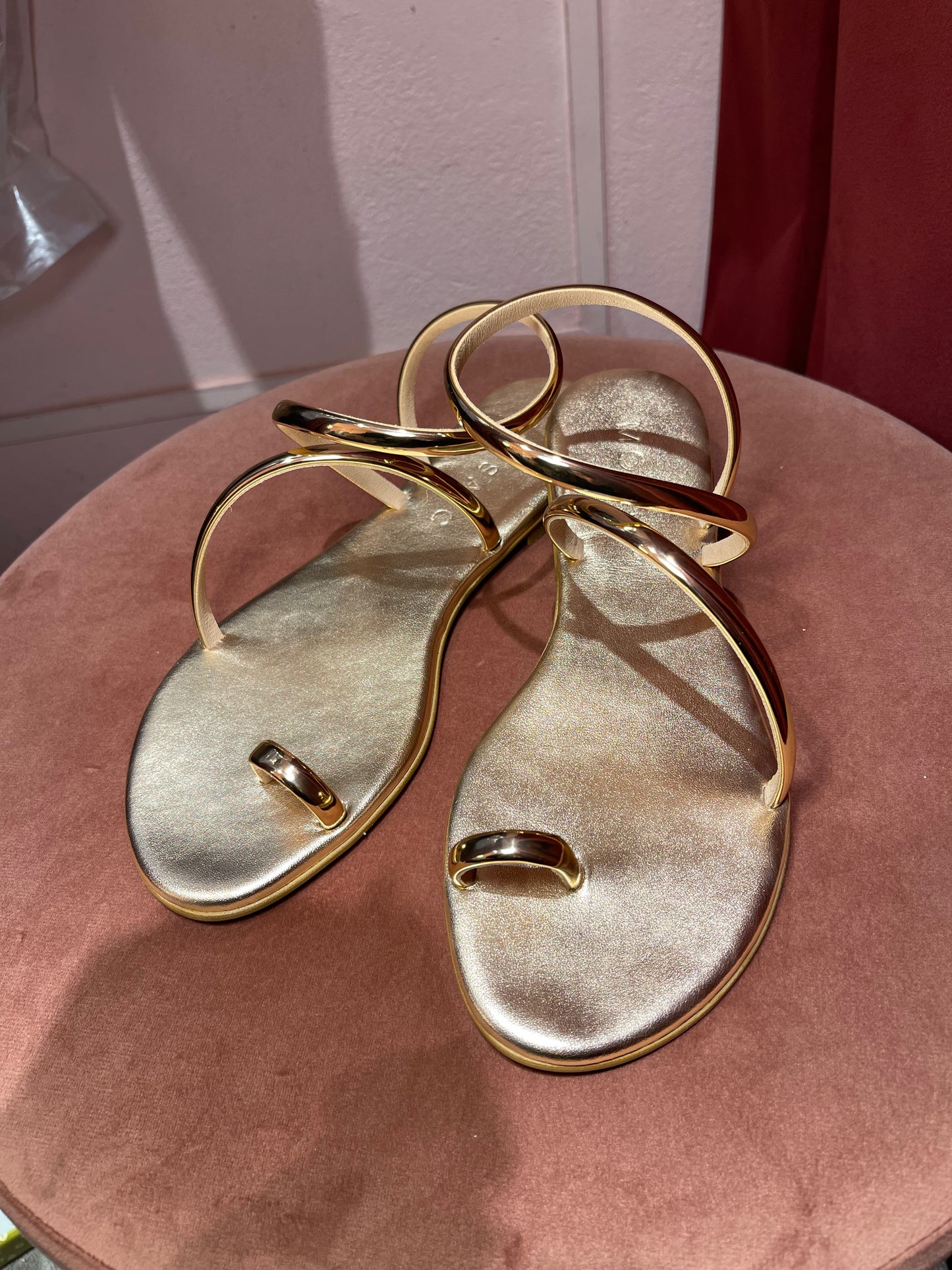 Sandalo Elena metallizzato Rose Gold