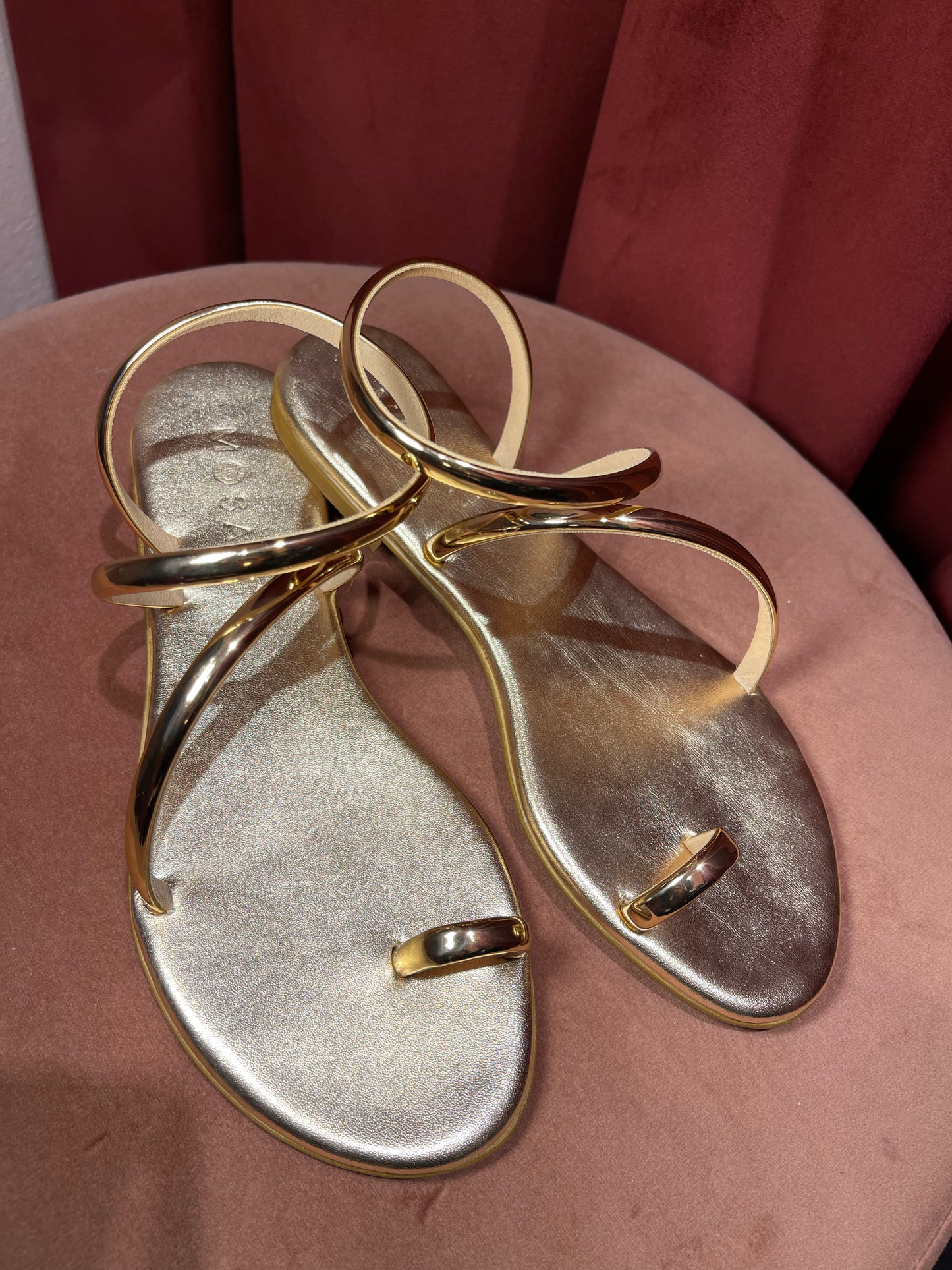Sandalo Elena metallizzato Rose Gold