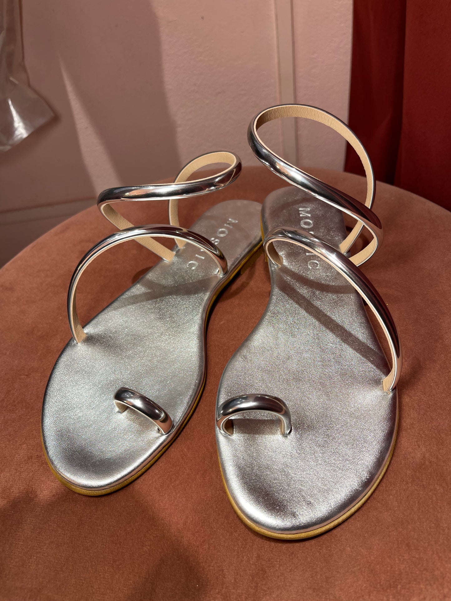 Sandalo Elena metallizzato Silver