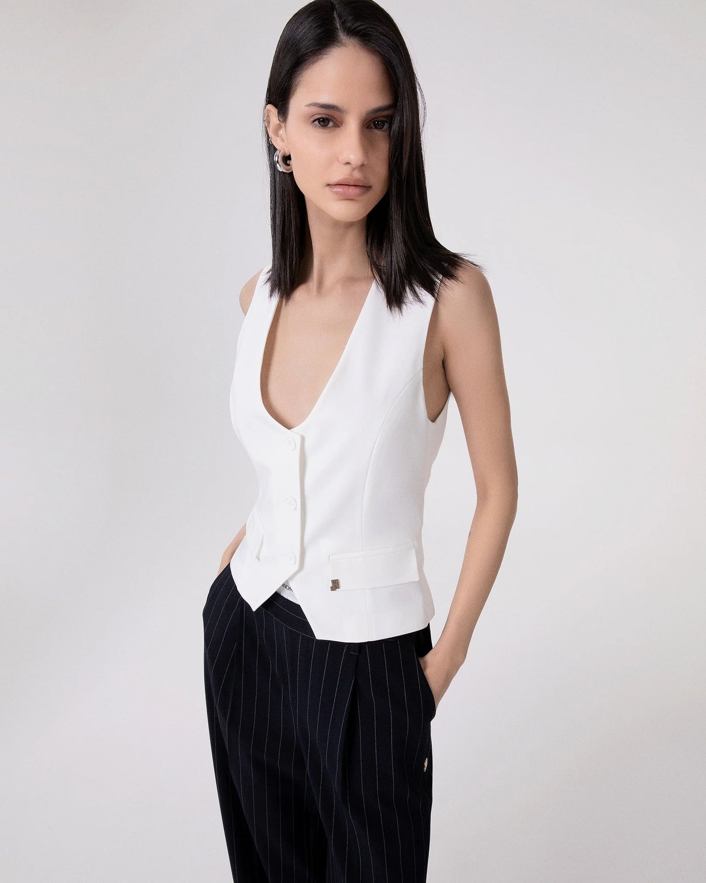 Gilet Hinnominate bianco