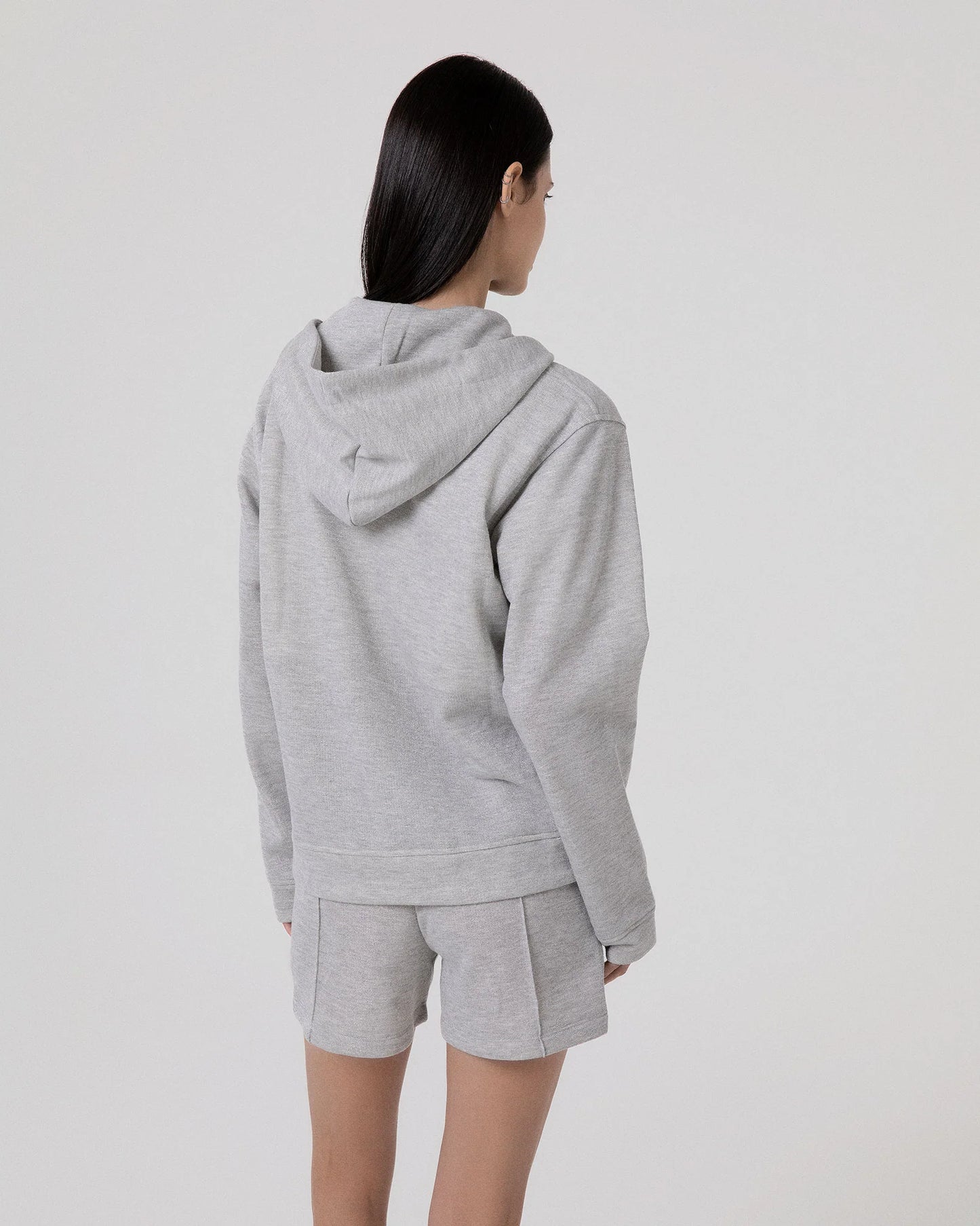 Felpa lurex cappuccio full zip con marsupio Hinnominate