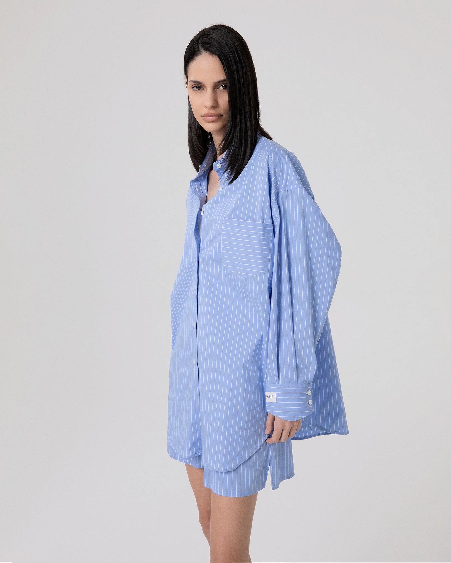 Camicia in cotone rigata over Hinnominate