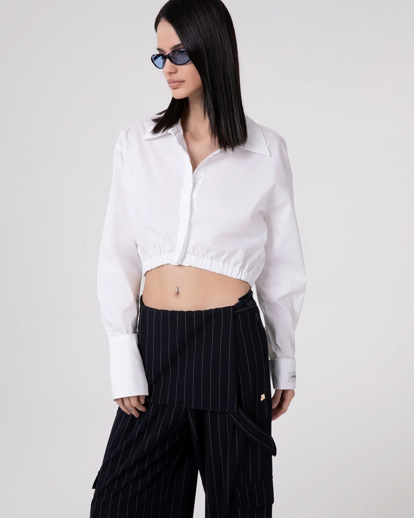 Camicia corta con elastico al fondo e polso alto rigirato Hinnominate