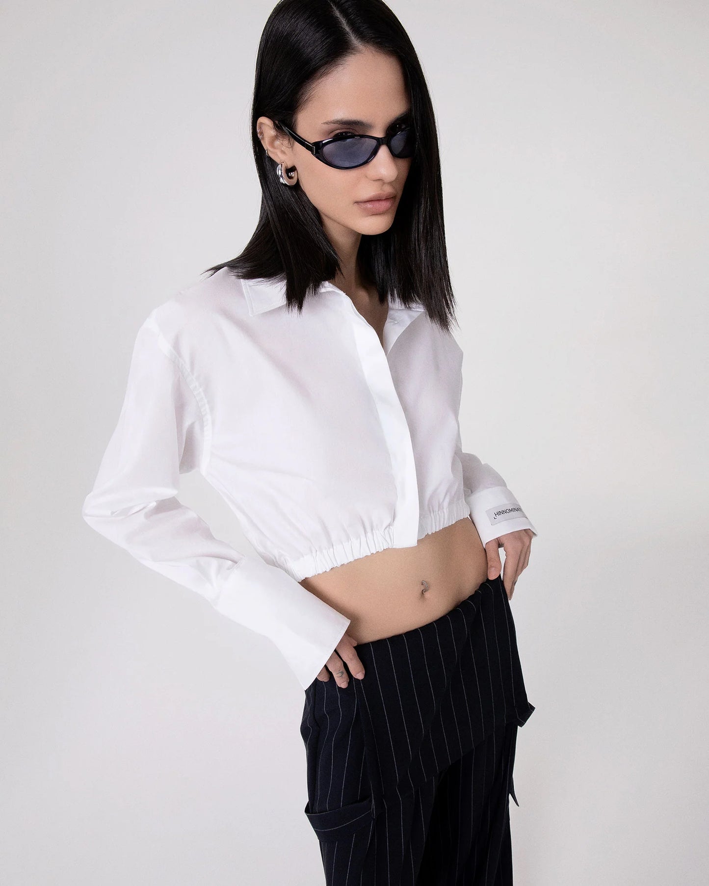 Camicia corta con elastico al fondo e polso alto rigirato Hinnominate