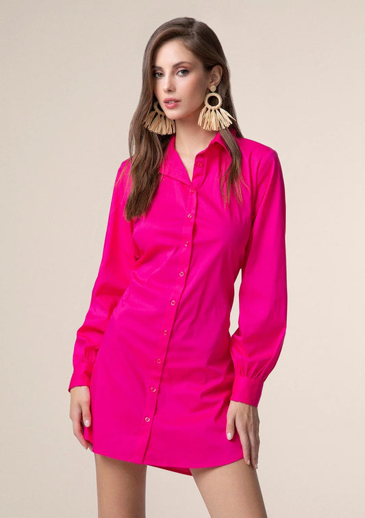 VESTITO CORTO ME FUI FUCSIA