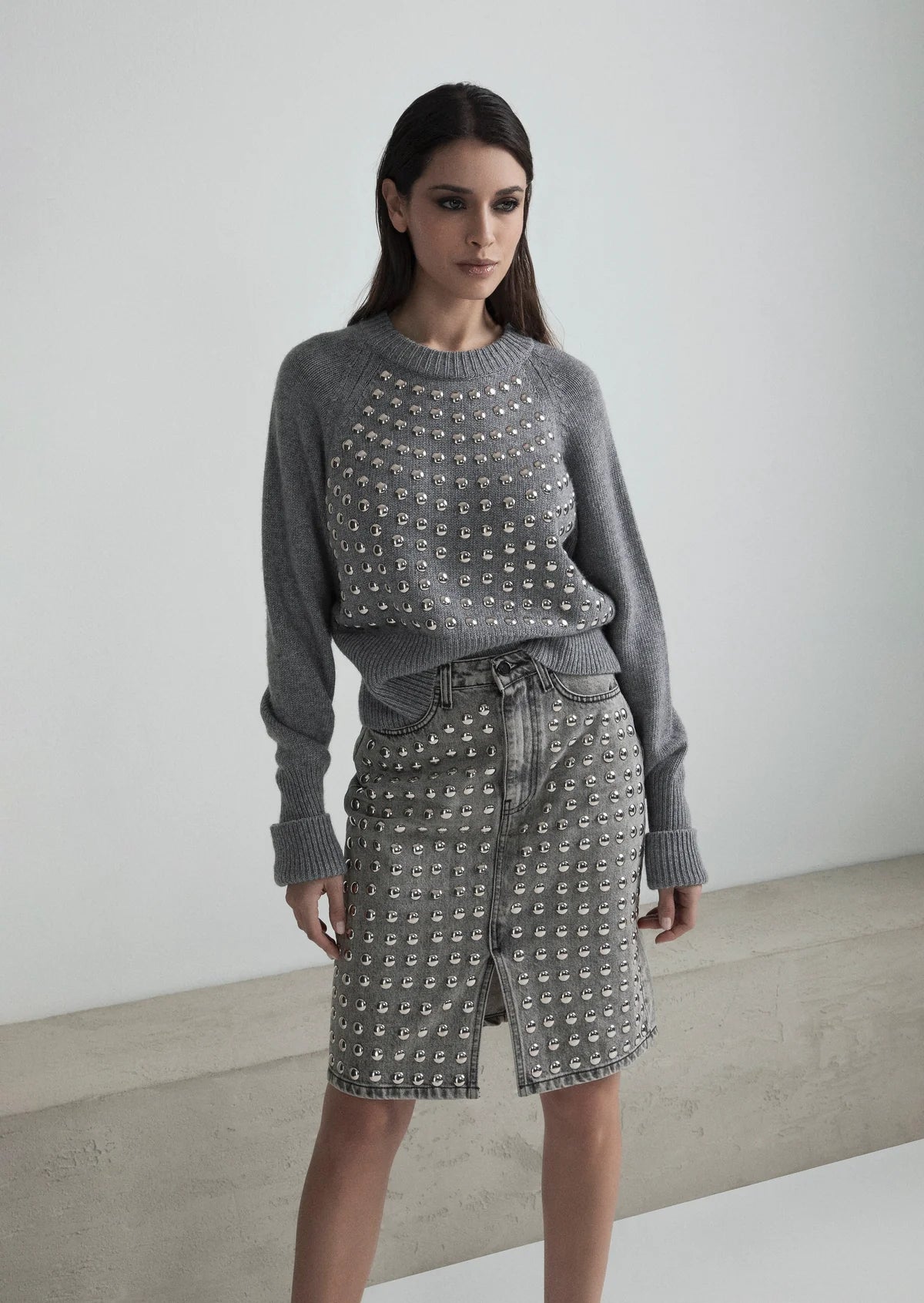 PULLOVER BORCHIE MORBIDO MISTO LANA MANICA LUNGA ODI ET AMO