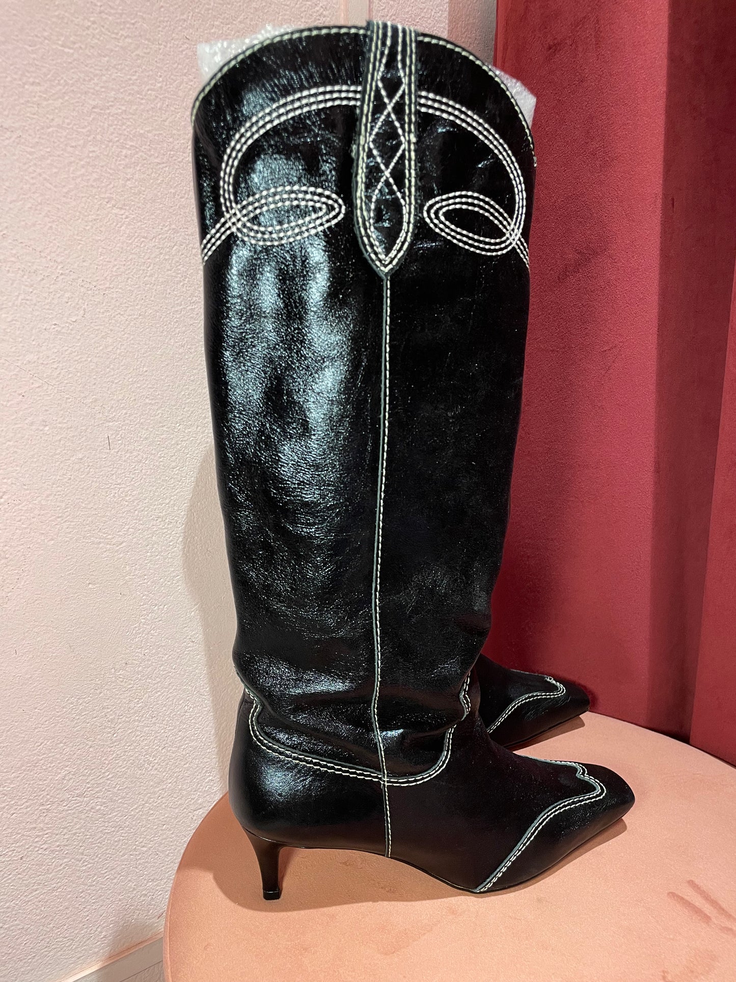 Stivale dettagli ricamo Werner