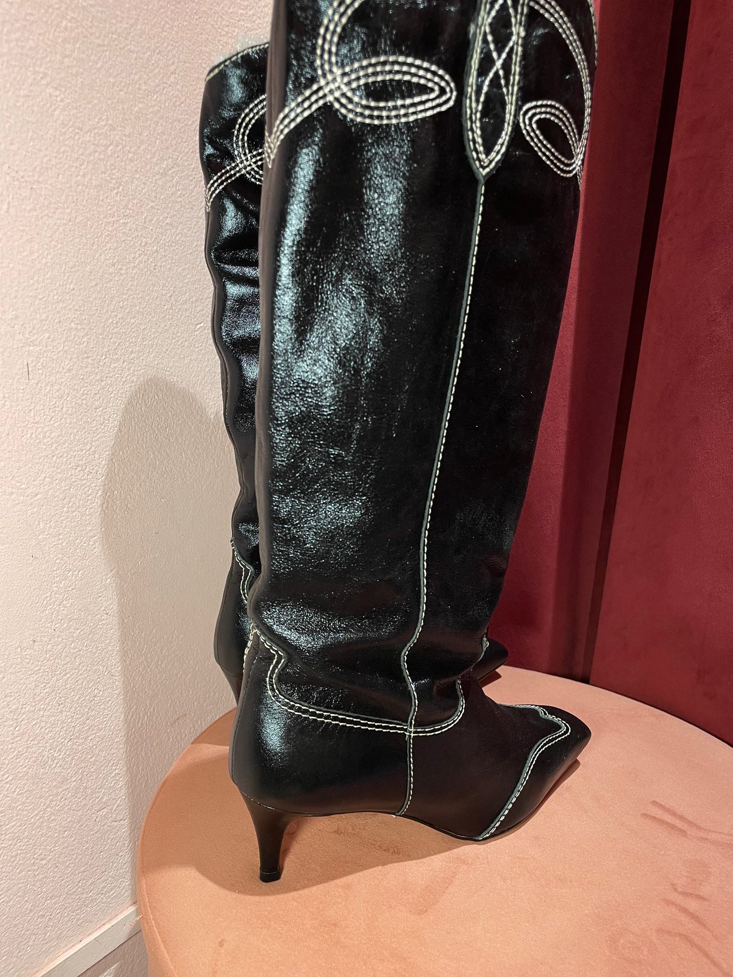 Stivale dettagli ricamo Werner