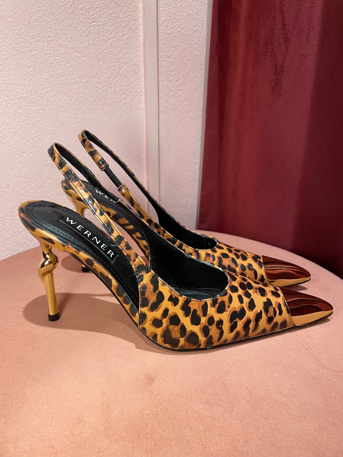 Slingback leo dettaglio tacco Werner