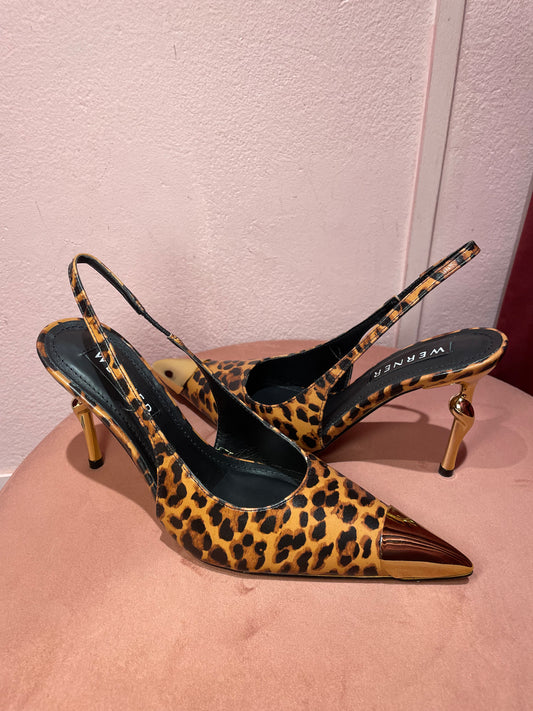 Slingback leo dettaglio tacco Werner