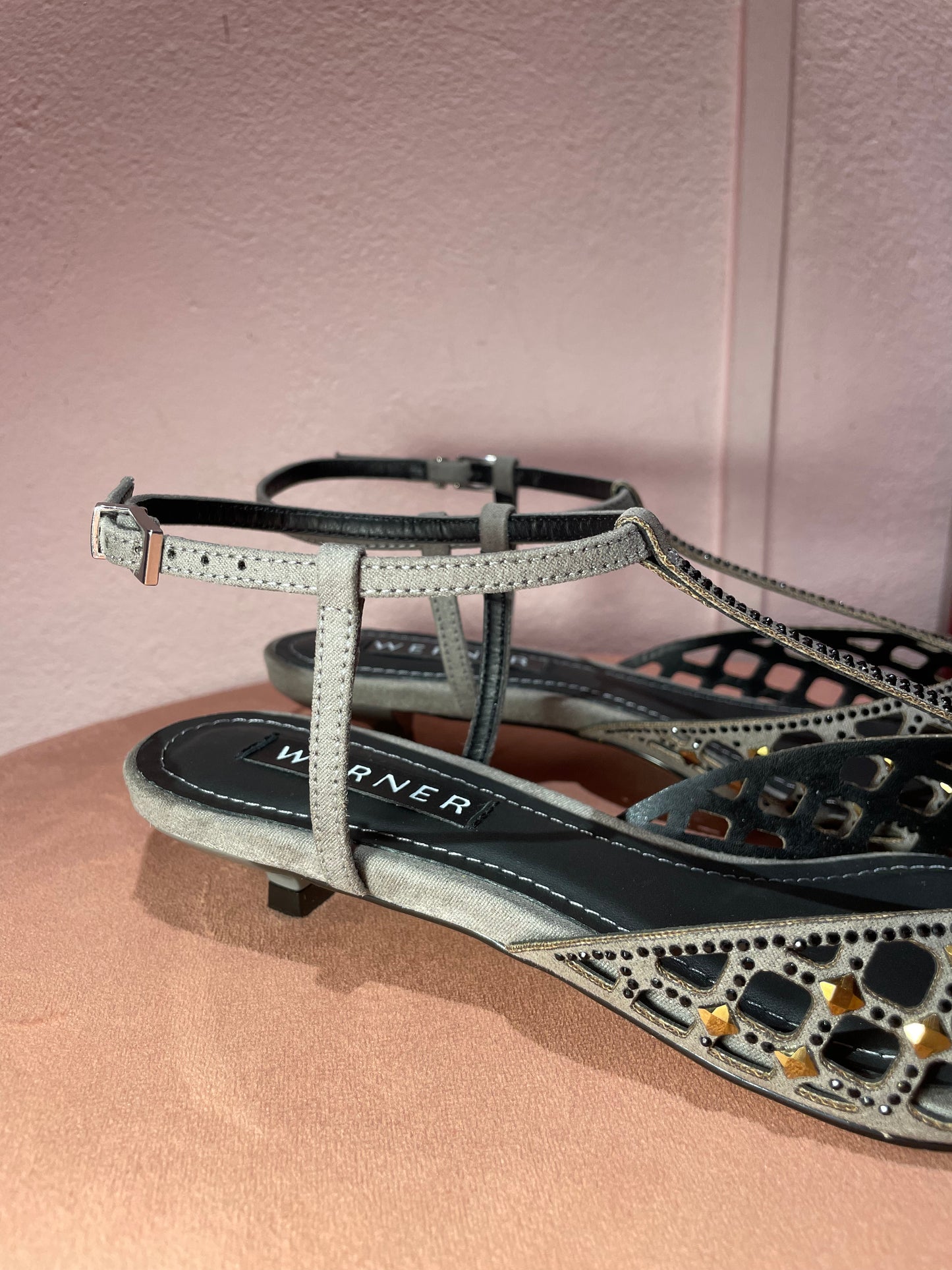 Slingback rete strass Werner