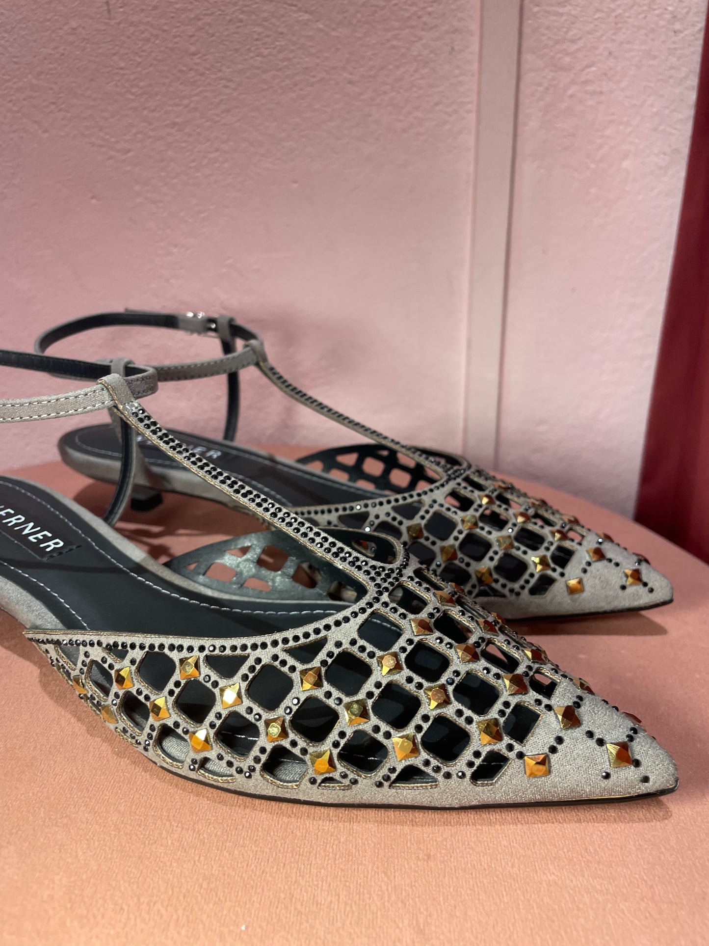 Slingback rete strass Werner