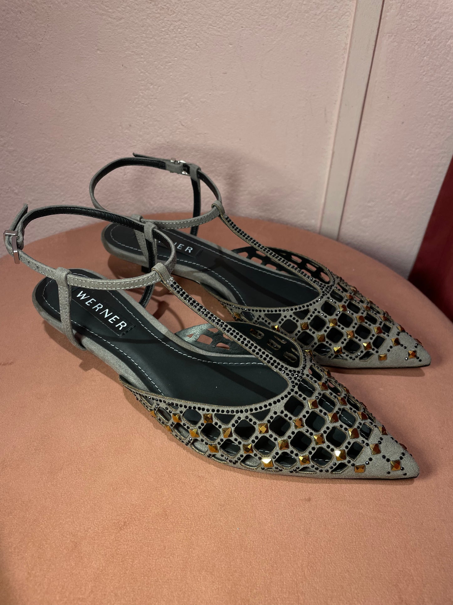 Slingback rete strass Werner