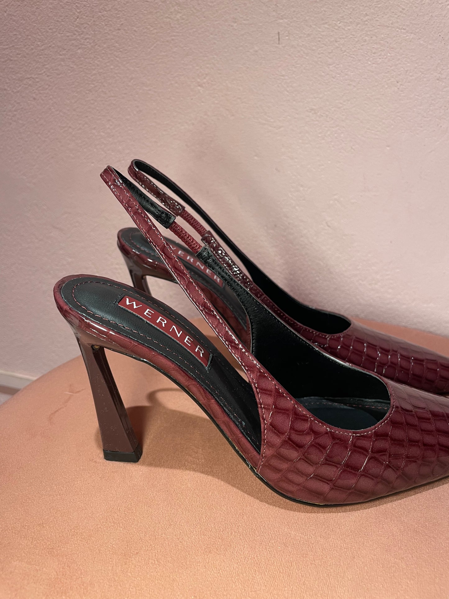 Slingback cocco bordeaux Werner