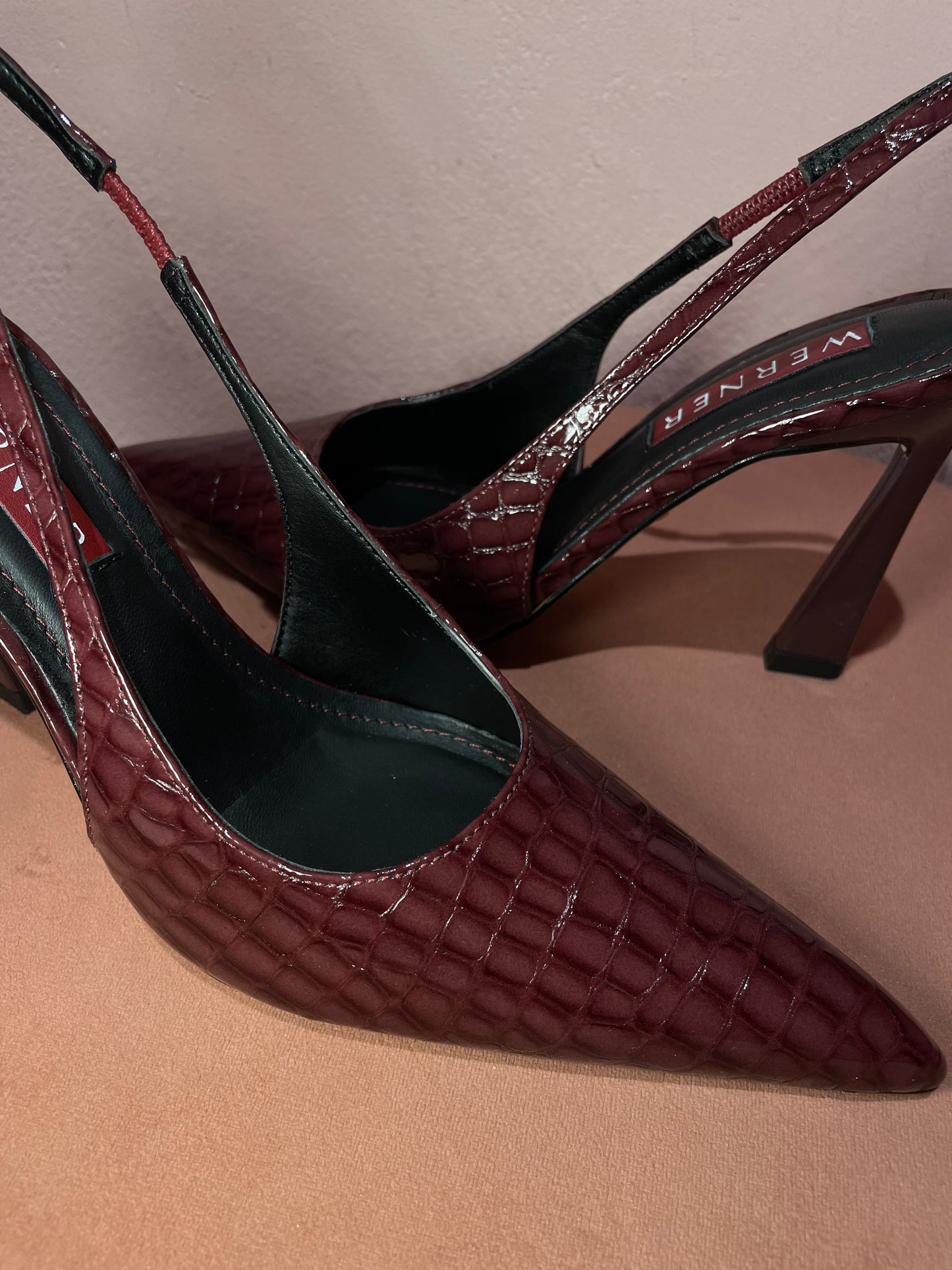 Slingback cocco bordeaux Werner
