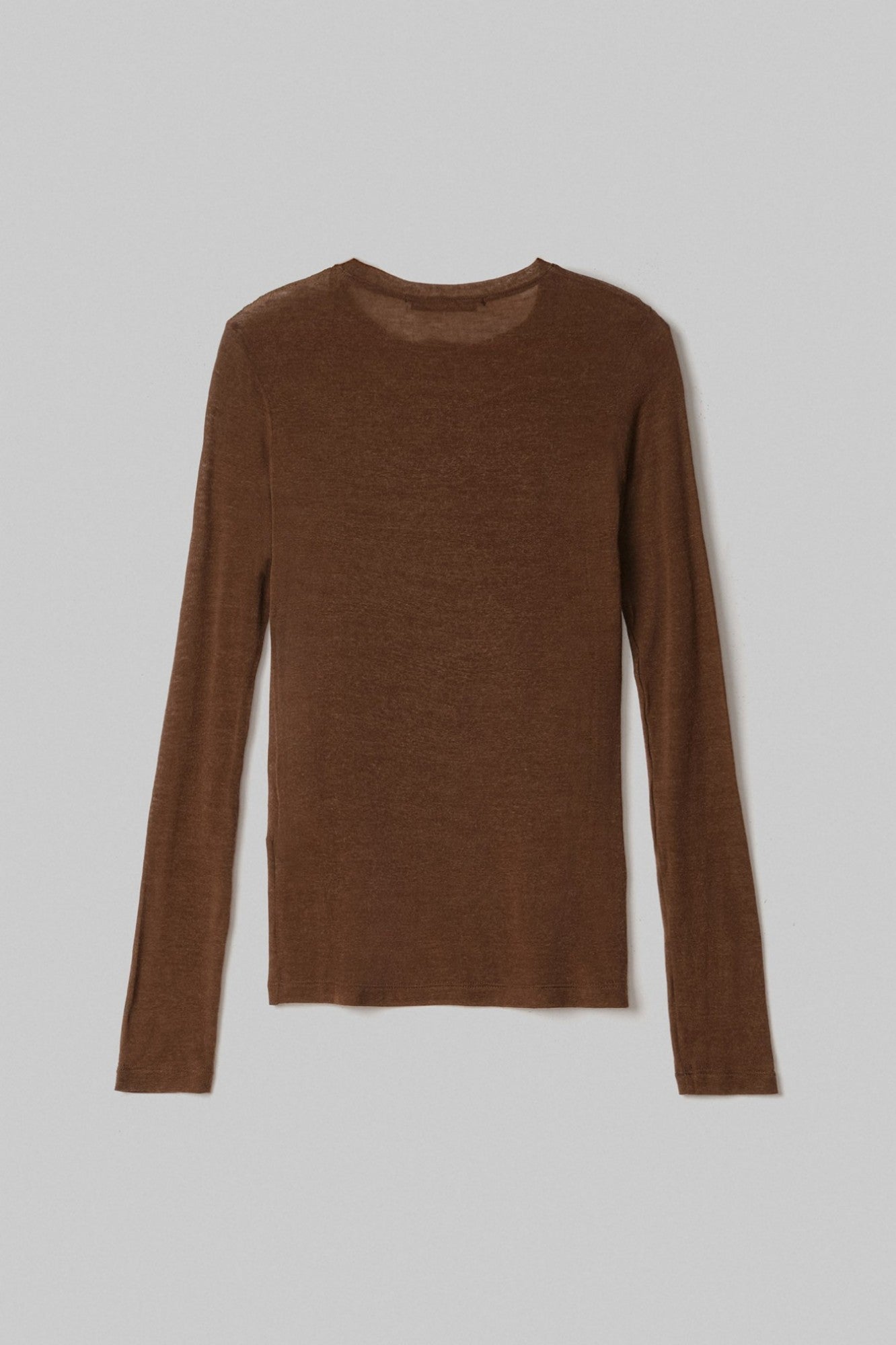 Luce - Maglia Girocollo Manica Lunga In Maglina • Tabacco Mar de Margaritas