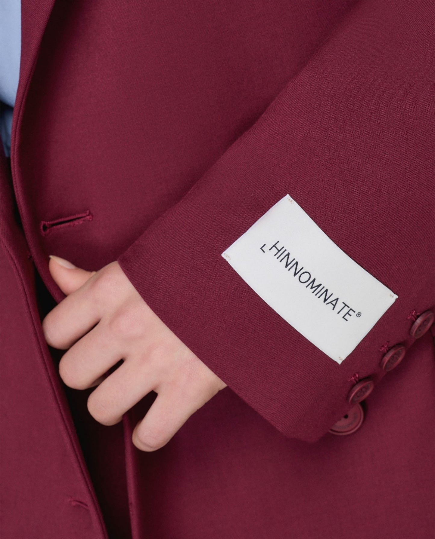 Blazer Doppiopetto Con Spalline • Bordeaux HINNOMINATE