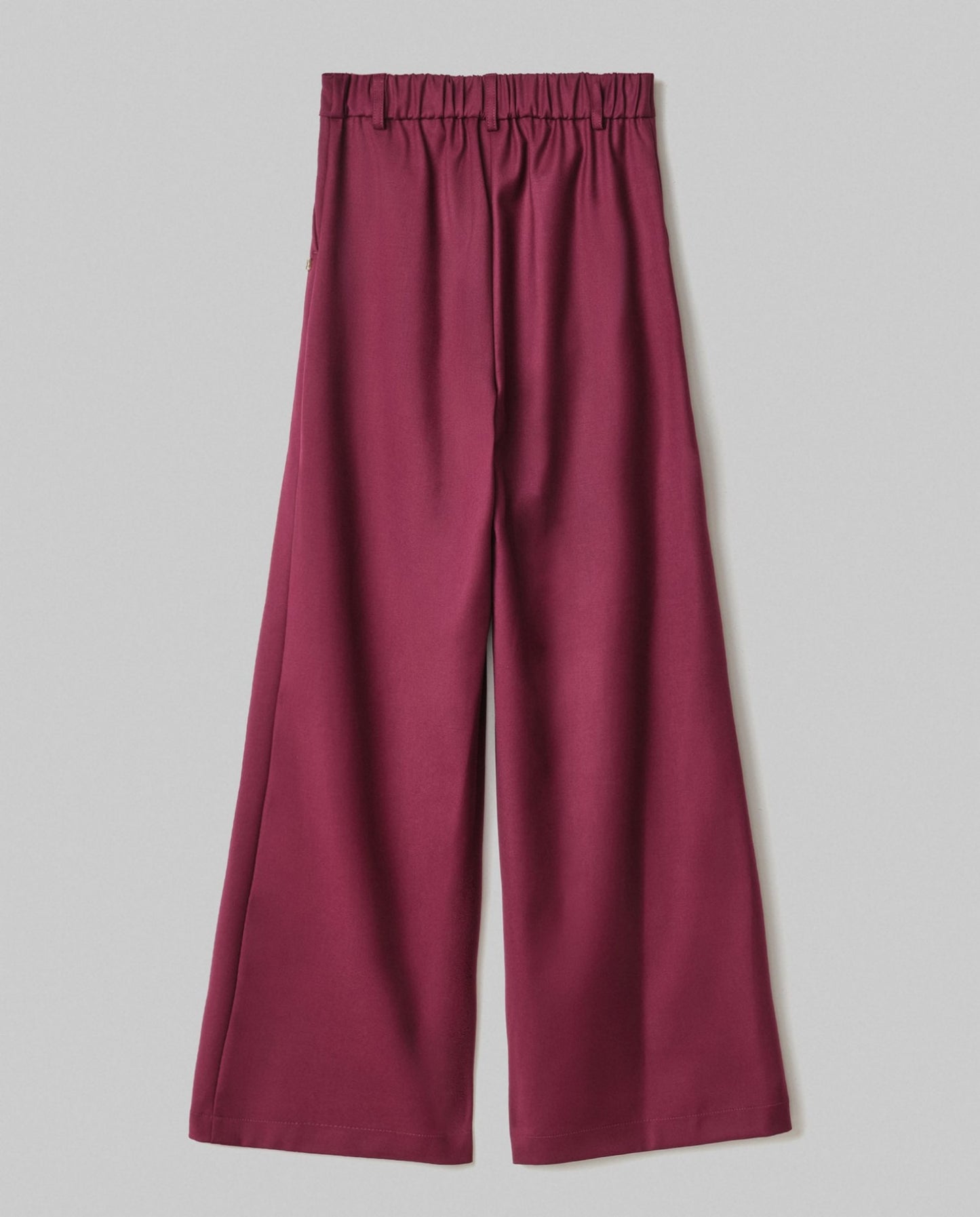 Pantalone Over In Twill Con Pences E Elastico Sul Dietro • Bordeaux HINNOMINATE