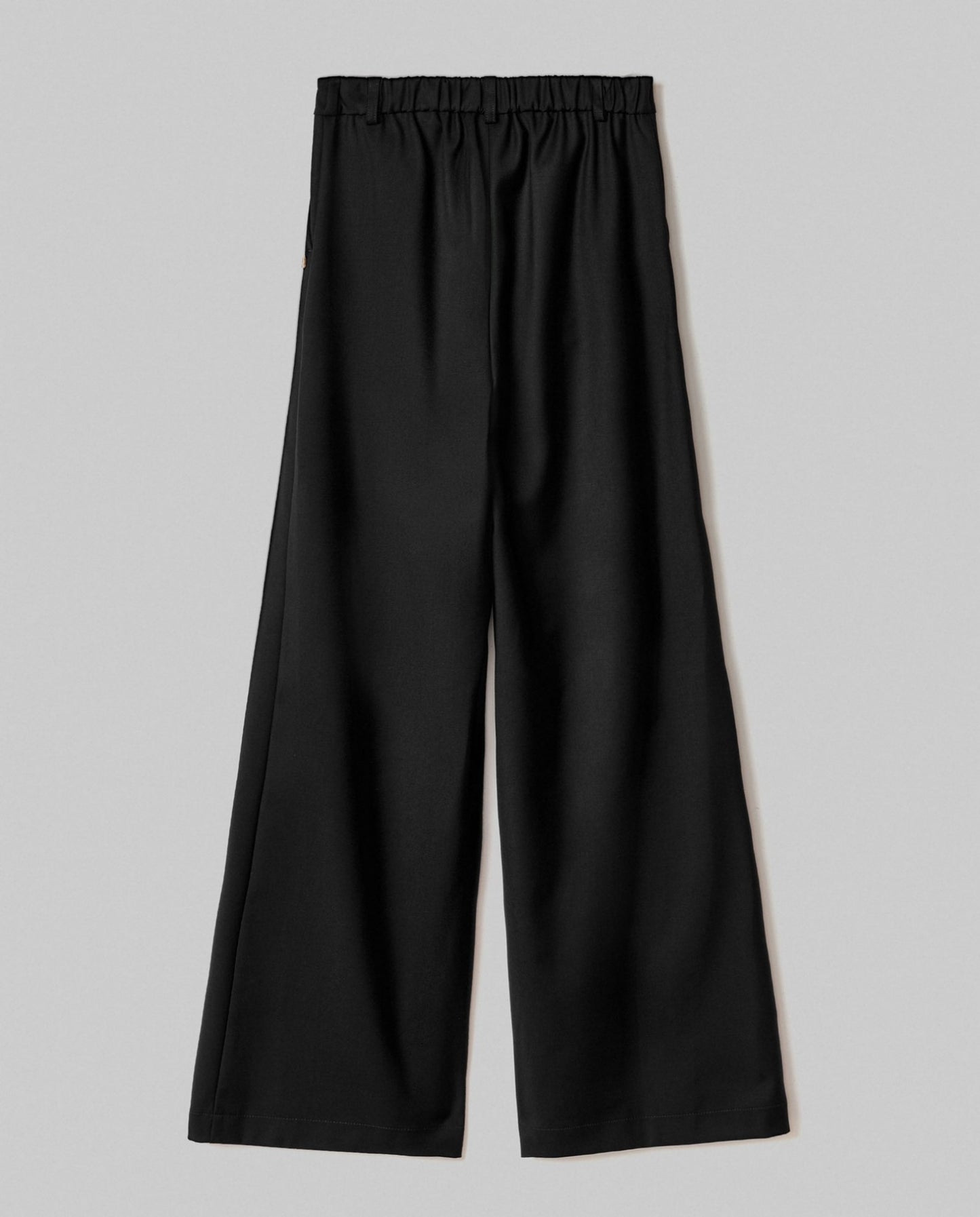 Pantalone Over In Twill Con Pences E Elastico Sul Dietro • Nero HINNOMINATE