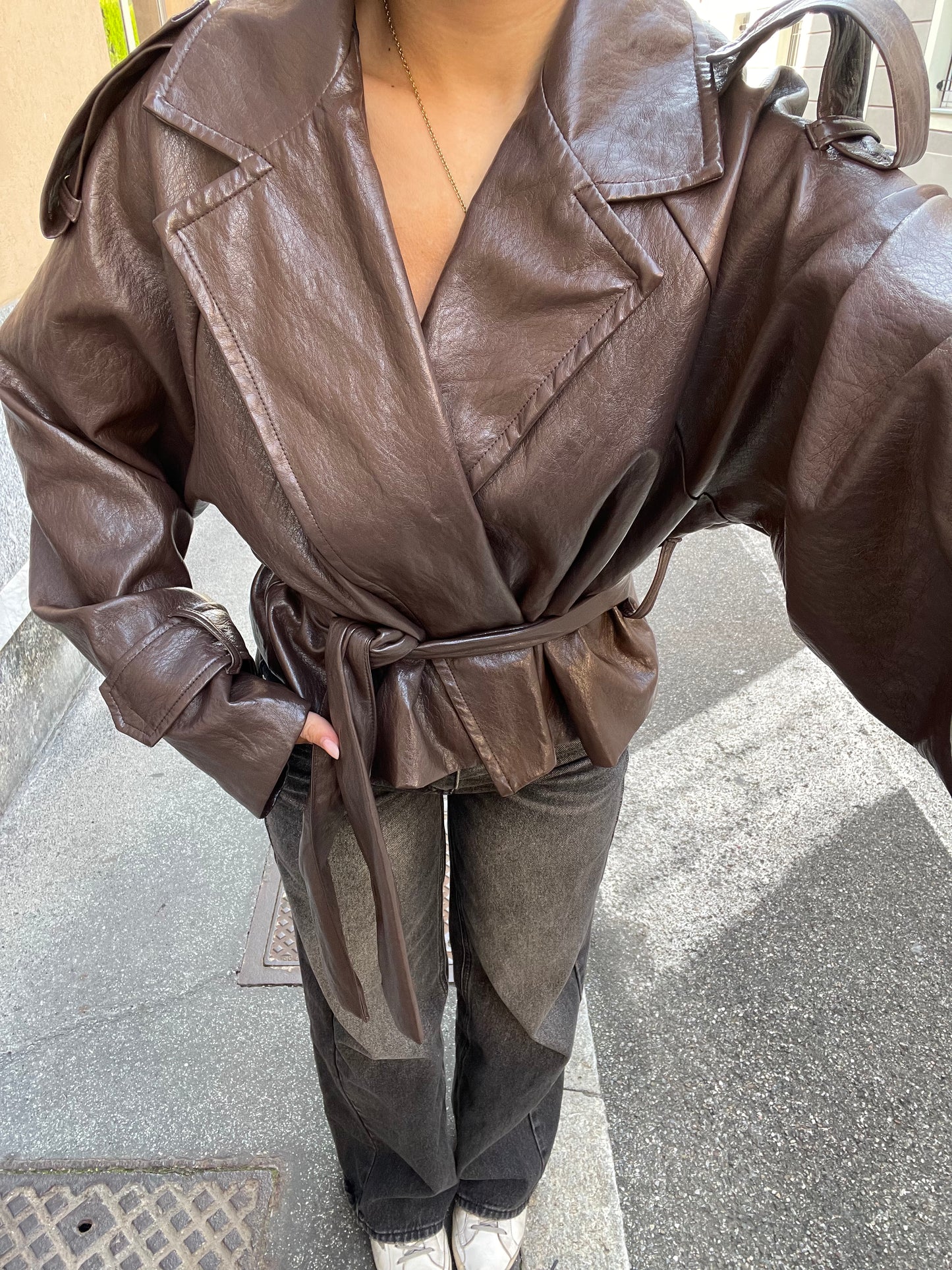 Dalton trench eco cintura caffè Tpn