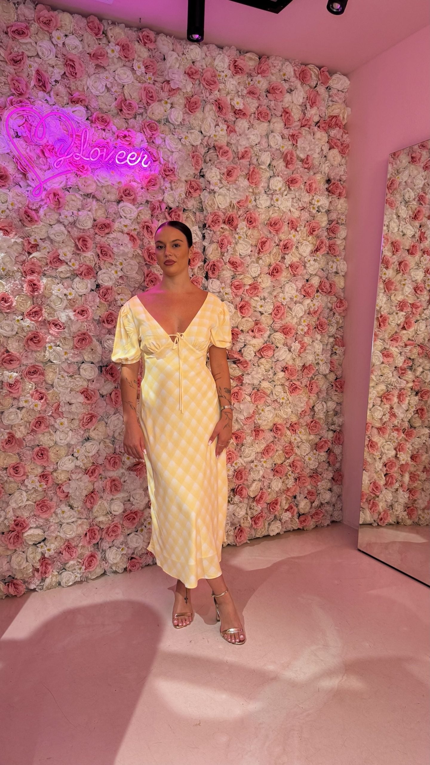 Abito Midi giallo burro