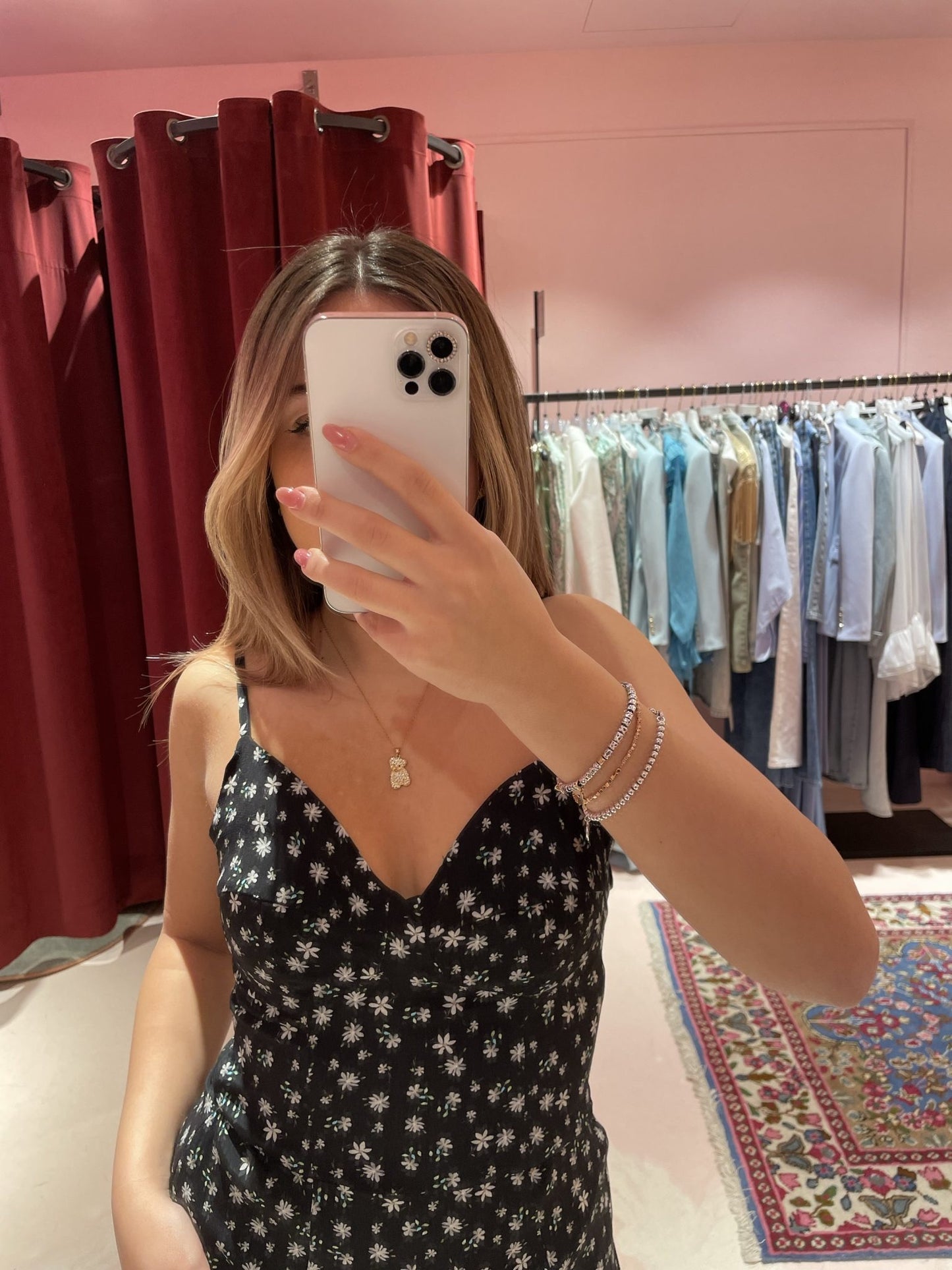 Ariel – abito corto con coppa preformata • Margaritas noir Mar de Margaritas