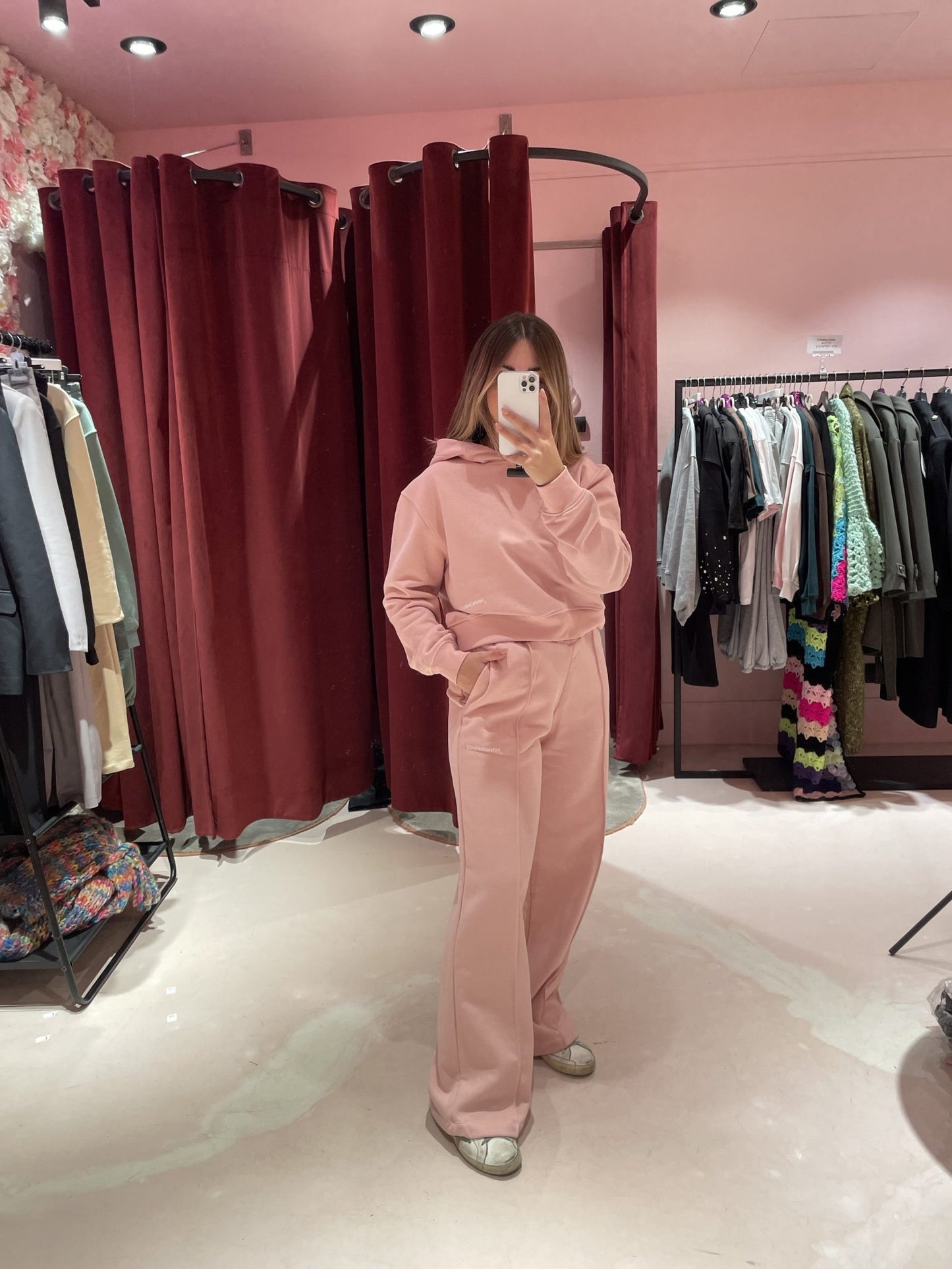 PANTALONE IN FELPA CON VITA INCROCIATA • HINNOMINATE