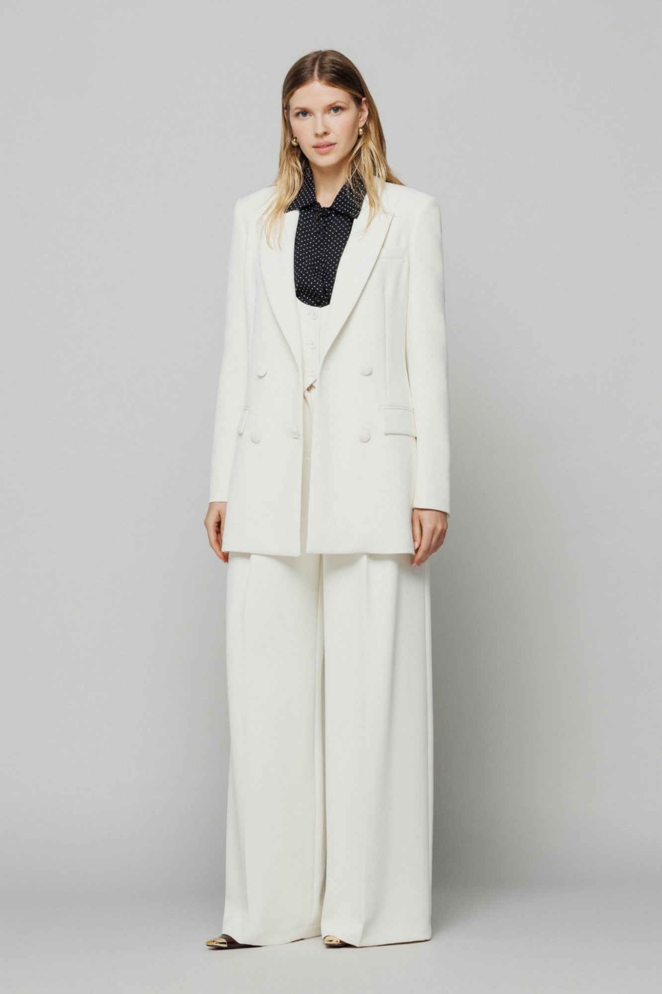 Blazer doppiopetto • Off white Mar de Margaritas