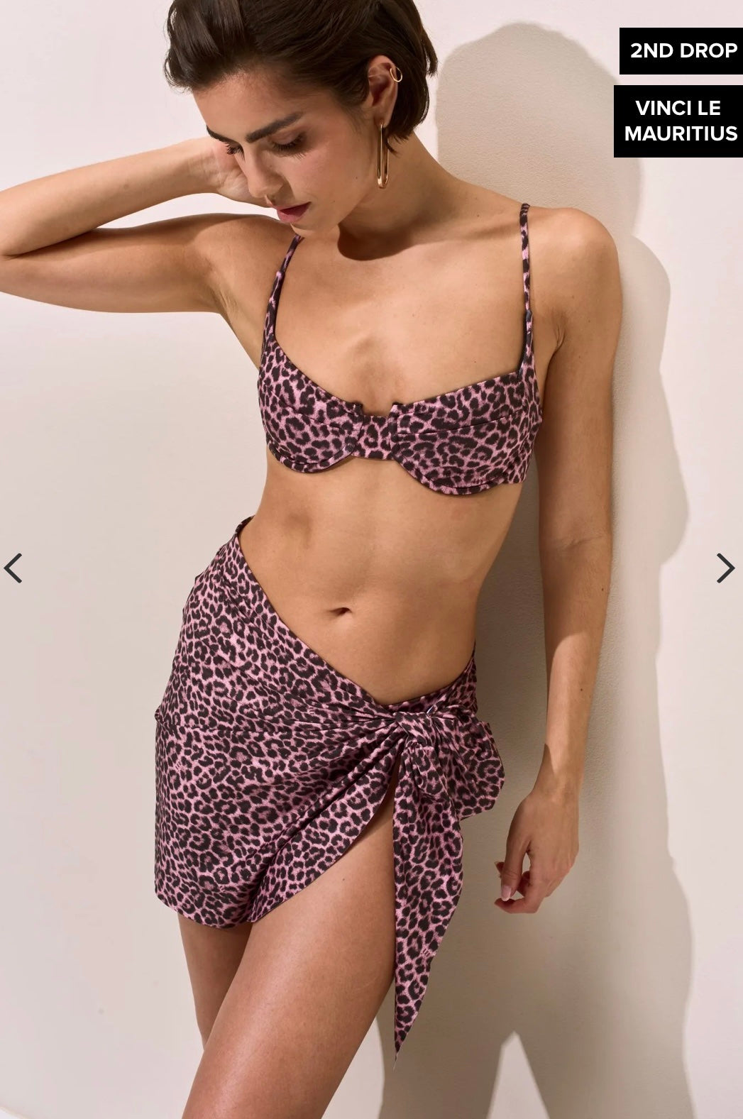 Bikini Elettra fantasia maculato rosa Matinee